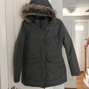 Gray Eddie Bauer winter jacket